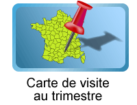 Carte de visite au trimestre